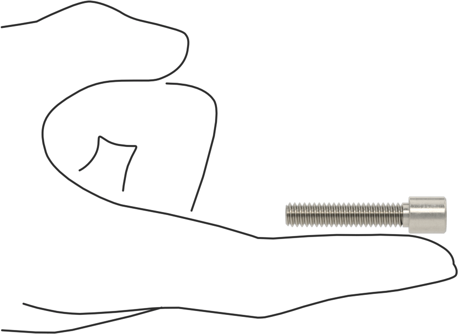 Yüksek Profilli Soket Başlı Vida, 18-8 Paslanmaz Çelik, 1/4"-20 Diş Boyutu, 1-1/4" Uzunluk