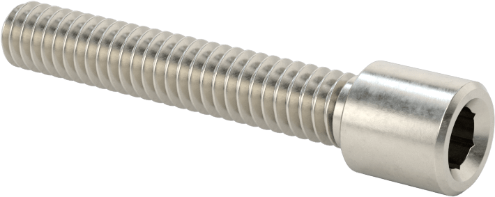 Yüksek Profilli Soket Başlı Vida, 18-8 Paslanmaz Çelik, 1/4"-20 Diş Boyutu, 1-1/2" Uzunluk