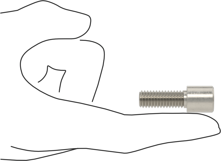 Yüksek Profilli Soket Başlı Vida, 18-8 Paslanmaz Çelik, 3/8"-16 Diş Boyutu, 1" Uzunluk