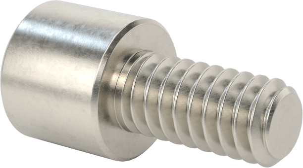 Kare Uçlu Anahtarlar için Soket Başlı Vida, 18-8 Paslanmaz Çelik, 1/4"-20 Diş Boyutu, 1/2" Uzunluk