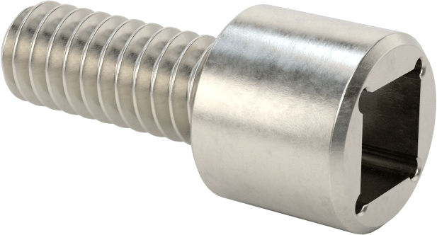 Kare Uçlu Anahtarlar için Soket Başlı Vida, 18-8 Paslanmaz Çelik, 1/4"-20 Diş Boyutu, 5/8" Uzunluk