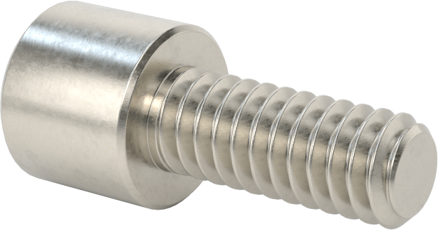 Kare Uçlu Anahtarlar için Soket Başlı Vida, 18-8 Paslanmaz Çelik, 1/4"-20 Diş Boyutu, 5/8" Uzunluk