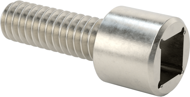 Kare Uçlu Anahtarlar için Soket Başlı Vida, 18-8 Paslanmaz Çelik, 1/4"-20 Diş Boyutu, 3/4" Uzunluk