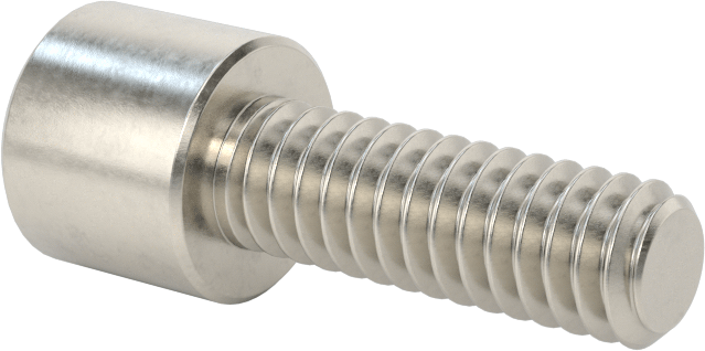 Kare Uçlu Anahtarlar için Soket Başlı Vida, 18-8 Paslanmaz Çelik, 1/4"-20 Diş Boyutu, 3/4" Uzunluk