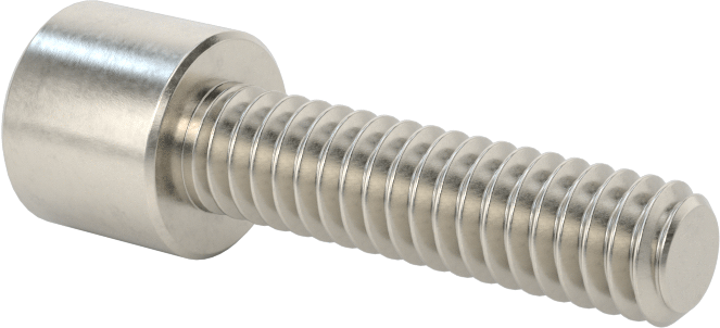 Kare Uçlu Anahtarlar için Soket Başlı Vida, 18-8 Paslanmaz Çelik, 1/4"-20 Diş Boyutu, 1" Uzunluk