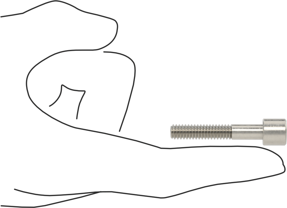Kare Uçlu Anahtarlar için Soket Başlı Vida, 18-8 Paslanmaz Çelik, 1/4"-20 Diş Boyutu, 1-1/2" Uzunluk