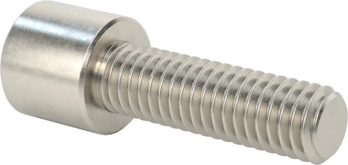 Kare Uçlu Anahtarlar için Soket Başlı Vida, 18-8 Paslanmaz Çelik, 3/8"-16 Diş Boyutu, 1-1/4" Uzunluk