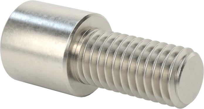 Kare Uçlu Anahtarlar için Soket Başlı Vida, 18-8 Paslanmaz Çelik, 1/2"-13 Diş Boyutu, 1" Uzunluk
