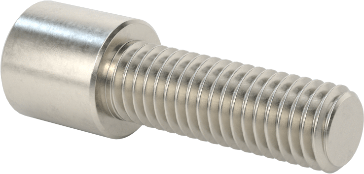 Kare Uçlu Anahtarlar için Soket Başlı Vida, 18-8 Paslanmaz Çelik, 1/2"-13 Diş Boyutu, 1-1/2" Uzunluk