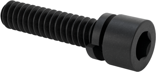 Yarık Kilit Pullu Alaşımlı Çelik Soket Başlı Vida, 4-40 Diş Boyutu, 1/2" Uzunluk