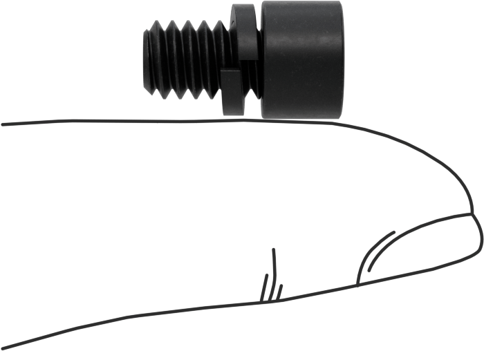 Yarık Kilit Pullu Alaşımlı Çelik Soket Başlı Vida, 1/4"-20 Diş Boyutu, 3/8" Uzunluk