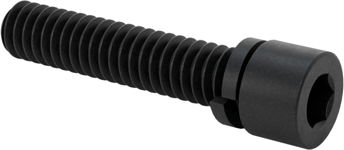 Yarık Kilit Pullu Alaşımlı Çelik Soket Başlı Vida, 1/4"-20 Diş Boyutu, 1-1/4" Uzunluk