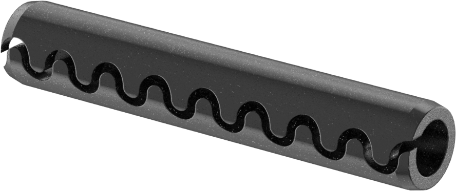 Dişli Yivli Yaylı Pim, 5/8" Çap, 3-1/2" Uzunluk