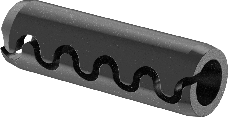 Dişli Yivli Yaylı Pim, 1-1/4" Çap, 4" Uzunluk