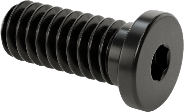Ultra Düşük Profilli Soket Başlı Vida, Alaşımlı Çelik, 1/4"-20 Diş Boyutu, 5/8" Uzunluk