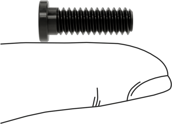 Ultra Düşük Profilli Soket Başlı Vida, Alaşımlı Çelik, 1/4"-20 Diş Boyutu, 3/4" Uzunluk