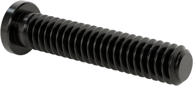 Ultra Düşük Profilli Soket Başlı Vida, Alaşımlı Çelik, 1/4"-20 Diş Boyutu, 1-1/4" Uzunluk