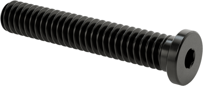 Ultra Düşük Profilli Soket Başlı Vida, Alaşımlı Çelik, 1/4"-20 Diş Boyutu, 1-1/2" Uzunluk