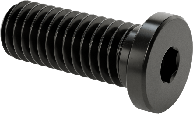 Ultra Düşük Profilli Soket Başlı Vida, Alaşımlı Çelik, 3/8"-16 Diş Boyutu, 1" Uzunluk