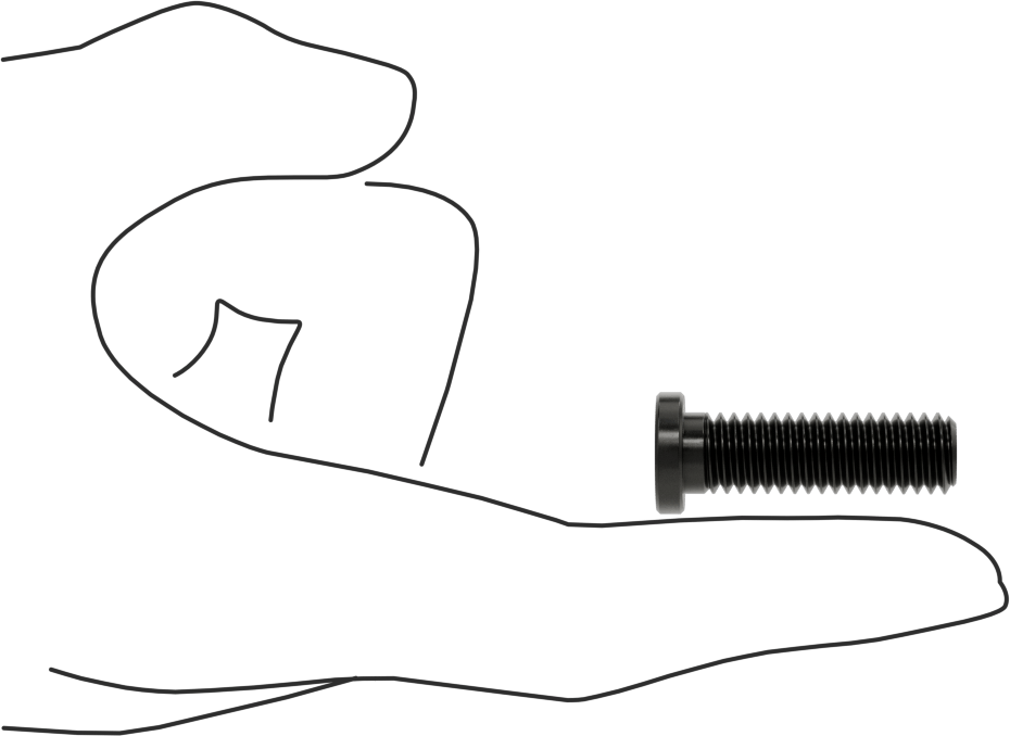 Ultra Düşük Profilli Soket Başlı Vida, Alaşımlı Çelik, 3/8"-16 Diş Boyutu, 1-1/4" Uzunluk