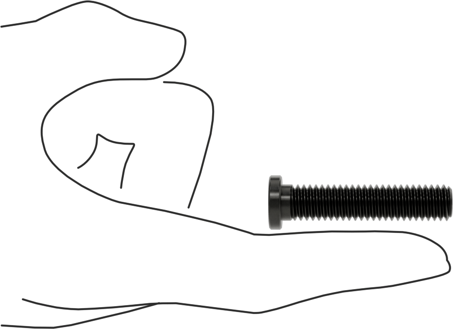 Ultra Düşük Profilli Soket Başlı Vida, Alaşımlı Çelik, 3/8"-16 Diş Boyutu, 1-3/4" Uzunluk