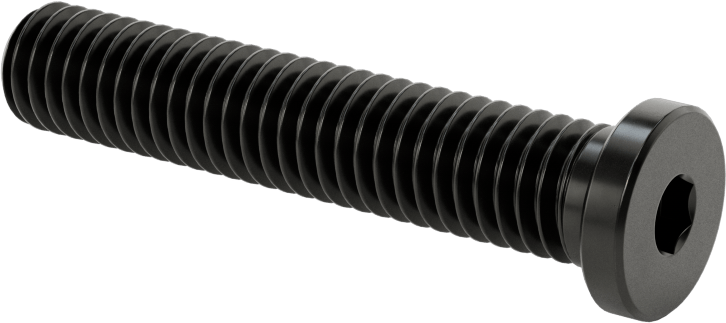 Ultra Düşük Profilli Soket Başlı Vida, Alaşımlı Çelik, 3/8"-16 Diş Boyutu, 2" Uzunluk