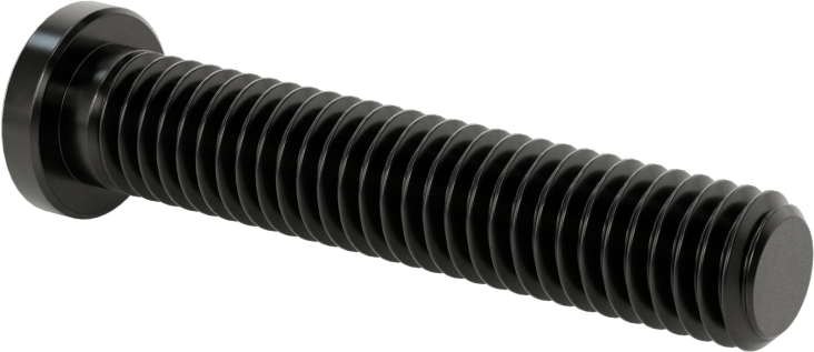 Ultra Düşük Profilli Soket Başlı Vida, Alaşımlı Çelik, 3/8"-16 Diş Boyutu, 2" Uzunluk
