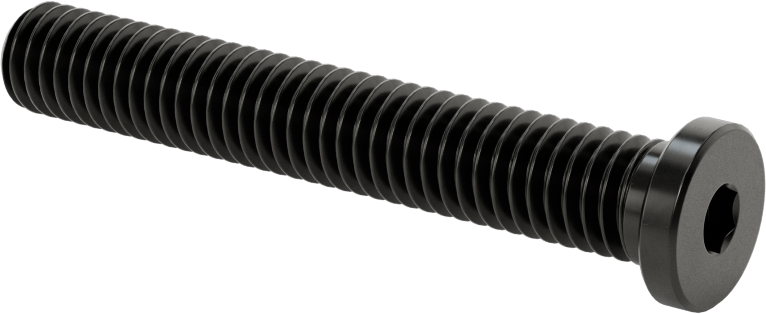 Ultra Düşük Profilli Soket Başlı Vida, Alaşımlı Çelik, 3/8"-16 Diş Boyutu, 2-1/2" Uzunluk