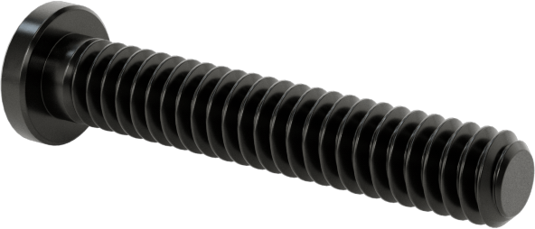 Ultra Düşük Profilli Soket Başlı Vida, Alaşımlı Çelik, 2-56 Diş Boyutu, 1/2" Uzunluk