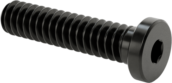 Ultra Düşük Profilli Soket Başlı Vida, Alaşımlı Çelik, 4-40 Diş Boyutu, 1/2" Uzunluk