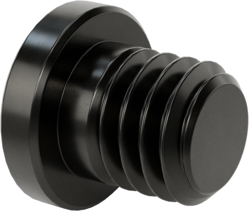 Ultra Düşük Profilli Soket Başlı Vida, Alaşımlı Çelik, 3/8"-16 Diş Boyutu, 3/8" Uzunluk