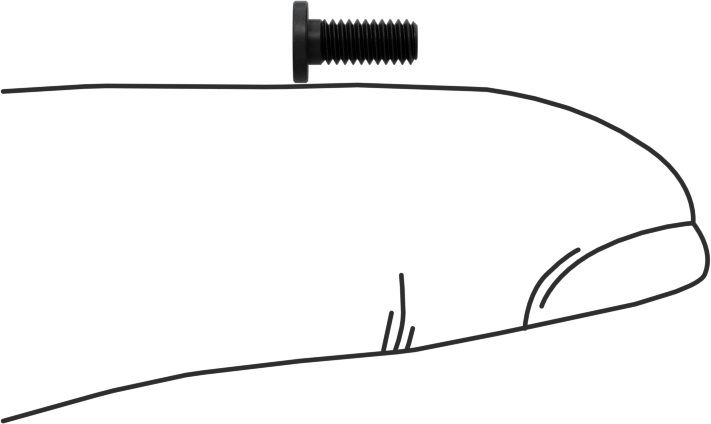 Ultra Düşük Profilli Soket Başlı Vida, Alaşımlı Çelik, M2,5 x 0,45 mm Diş, 6 mm Uzunluk