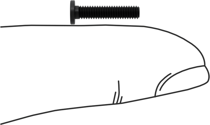 Ultra Düşük Profilli Soket Başlı Vida, Alaşımlı Çelik, M2,5 x 0,45 mm Diş, 12 mm Uzunluk