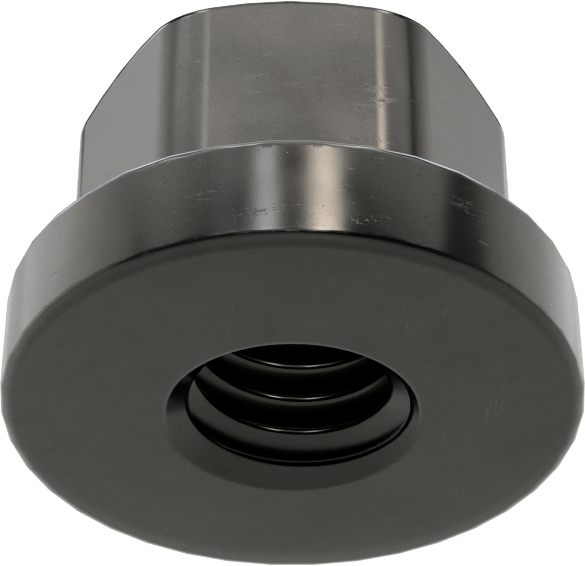 Yüksek Mukavemetli Çelik Yüksek Profilli Flanşlı Somun, M6 x 1 mm Diş Boyutu