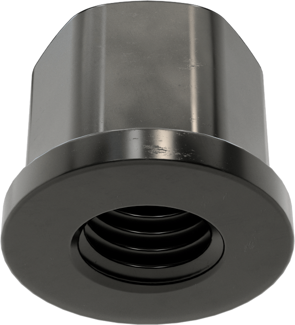 Yüksek Mukavemetli Çelik Yüksek Profilli Flanşlı Somun, M18 x 2,5 mm Diş Boyutu