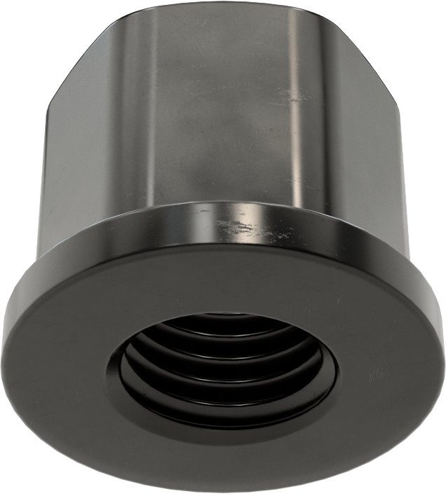 Yüksek Mukavemetli Çelik Yüksek Profilli Flanşlı Somun, M24 x 3 mm Diş Boyutu