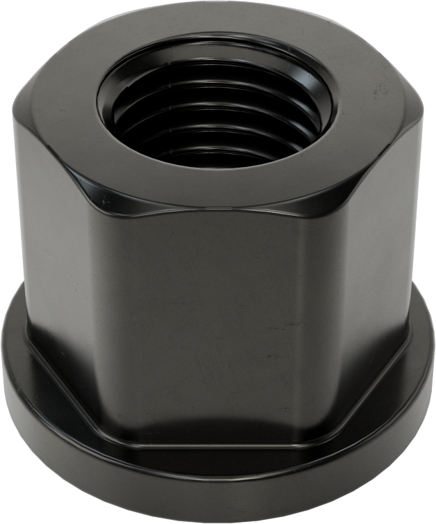 Yüksek Mukavemetli Çelik Yüksek Profilli Flanşlı Somun, M30 x 3,5 mm Diş Boyutu