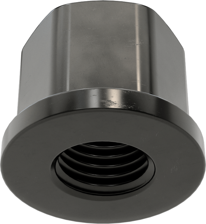 Yüksek Mukavemetli Çelik Yüksek Profilli Flanşlı Somun, M30 x 3,5 mm Diş Boyutu