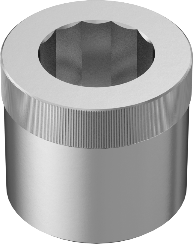 18-8 Paslanmaz Çelik Soket Somunu, M3 x 0,50 mm Diş