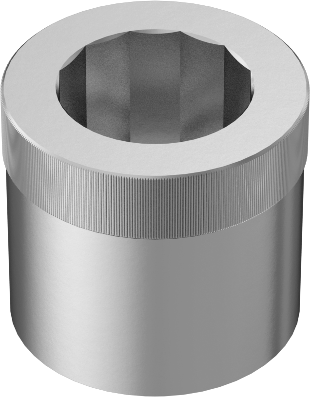 18-8 Paslanmaz Çelik Soket Somunu, M2,5 x 0,45 mm Diş