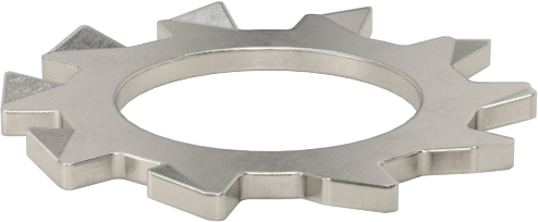 316 Paslanmaz Çelik Dış Dişli Kilit Pul, 1/2" Vida Boyutu için, 0.513" ID, 0.900" OD