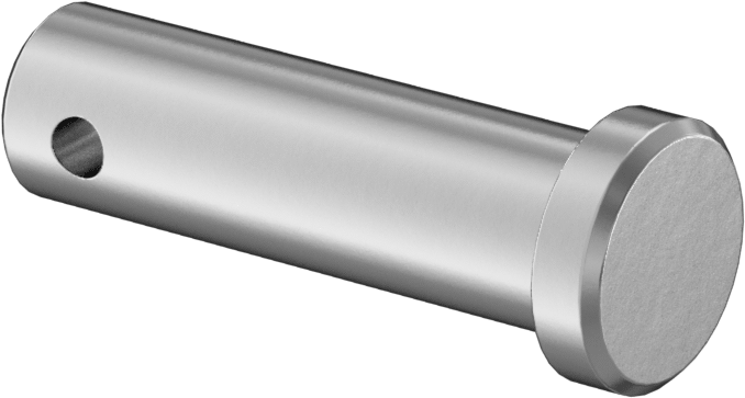 18-8 Paslanmaz Çelik Çatal Pim, 3/8" Çap, 1" Kullanılabilir Uzunluk