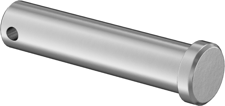 18-8 Paslanmaz Çelik Çatal Pim, 1/2" Çap, 2" Kullanılabilir Uzunluk