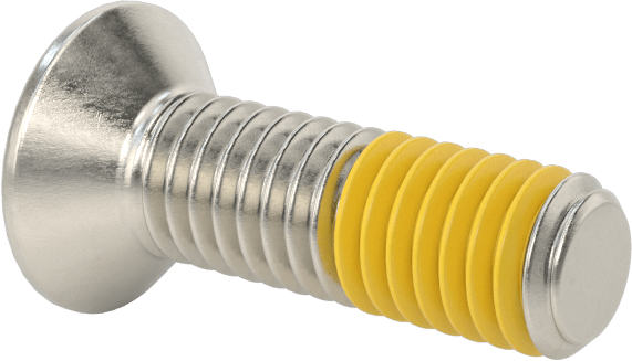 18-8 Paslanmaz Çelik Diş Kilitli Phillips Düz Başlı Vida, M3 x 0,5 mm Diş Boyutu, 10 mm Uzunluk