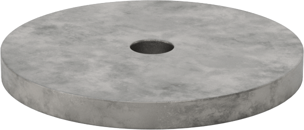 Kurşun Disk, 1/4“ Kalınlık x 2-3/4” Dış Çap x 13/32" İç Çap