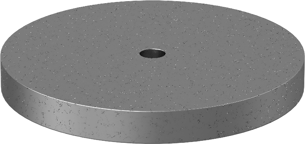 Kurşun Disk, 1/2“ Kalınlık x 4-1/2” Dış Çap x 25/64" İç Çap