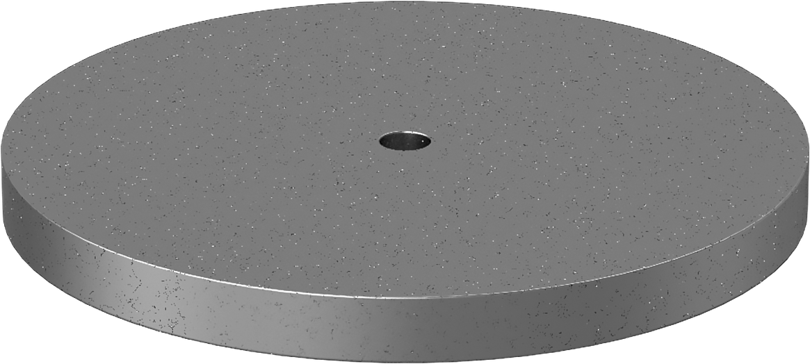 Kurşun Disk, 1/2“ Kalınlık x 6” Dış Çap x 25/64" İç Çap
