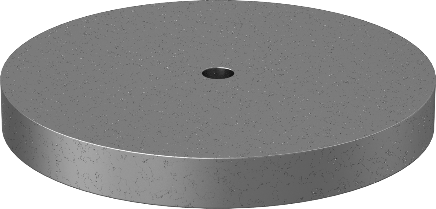 Kurşun Disk, 1 inç Kalınlık x 8-1/2 inç Dış Çap x 41/64 inç İç Çap