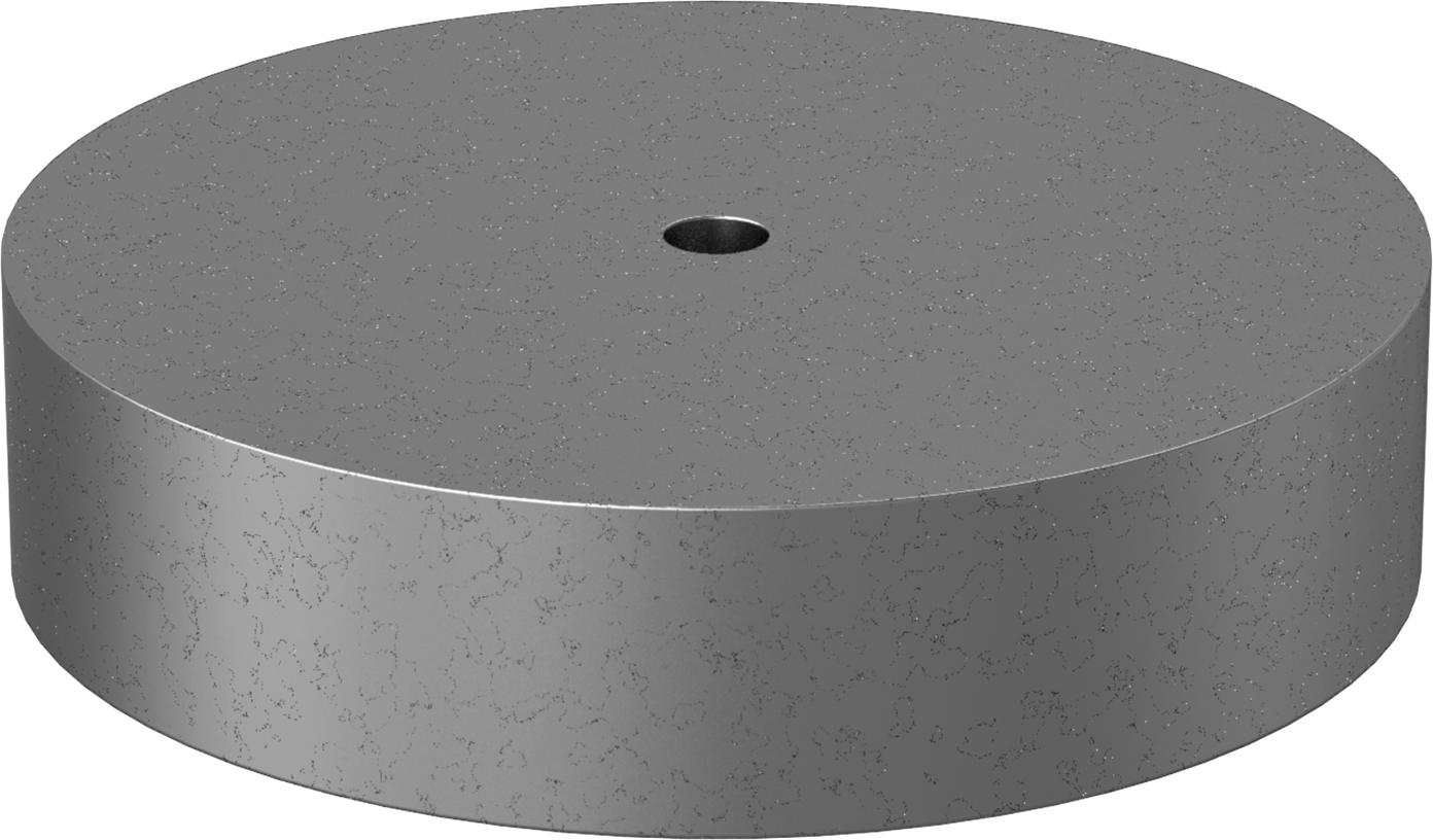Kurşun Disk, 2“ Kalınlık x 8-1/2” Dış Çap x 41/64" İç Çap