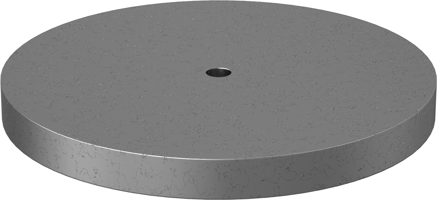 Kurşun Disk, 1“ Kalınlık x 10-3/4” Dış Çap x 41/64" İç Çap